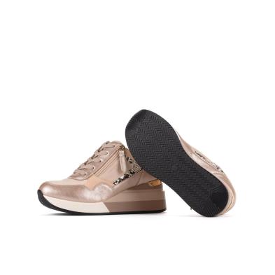 Aule Yumas Zapato Casual sintético. Forro textil. Cremallera y cordones. Plantilla confort. Cuña y plataforma Antideslizante