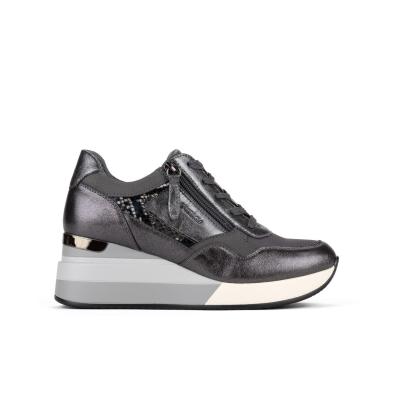 Aule Yumas Zapato Casual sintético. Forro textil. Cremallera y cordones. Plantilla confort. Cuña y plataforma Antideslizante