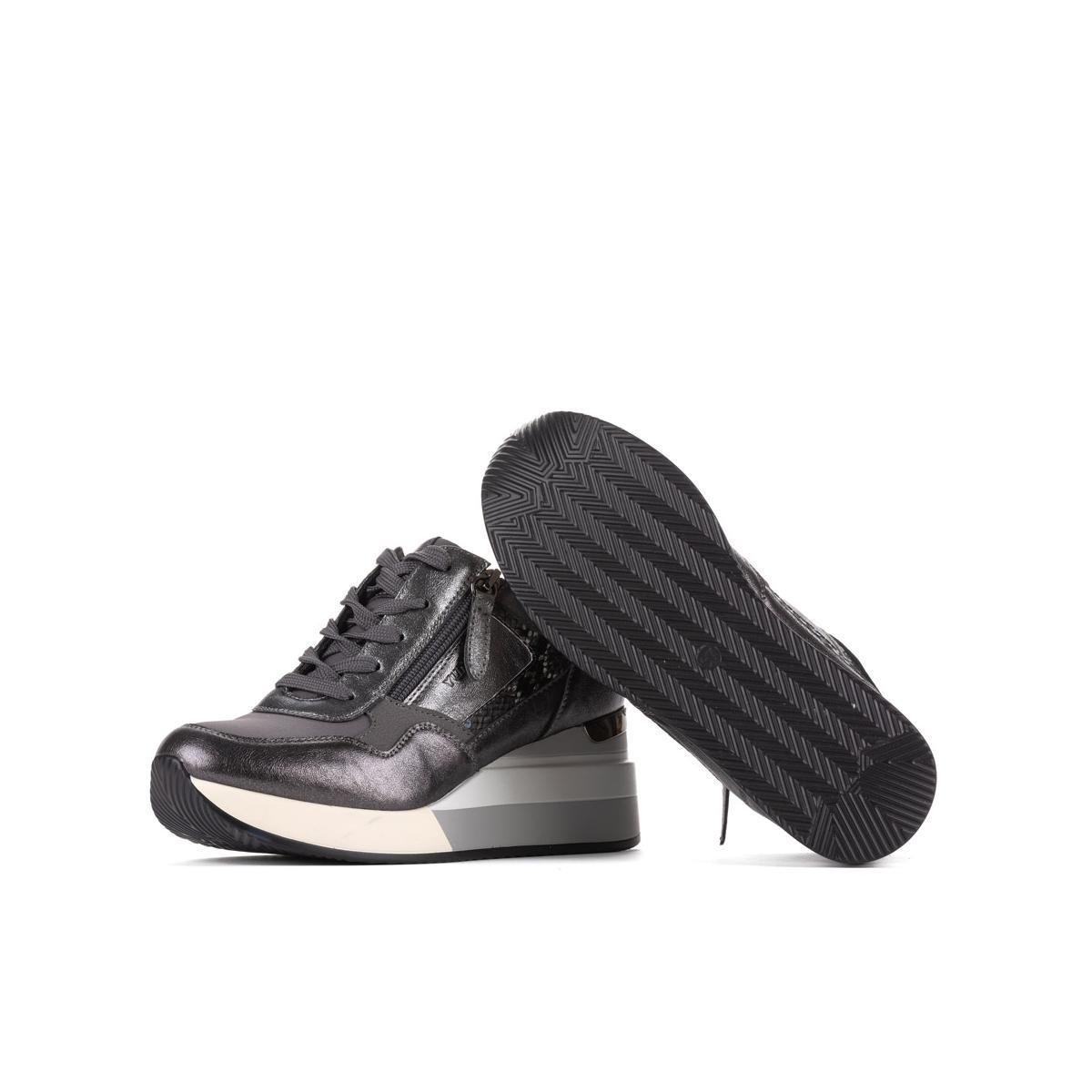 Aule Yumas Zapato Casual sintético. Forro textil. Cremallera y cordones. Plantilla confort. Cuña y plataforma Antideslizante