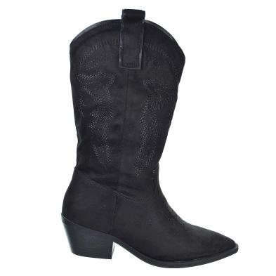 25239 D´Angela Bota cowboy de ante sintético. Forro y plantilla textil acolchado, con cremallera. tacón ancho de 5cm de altura.