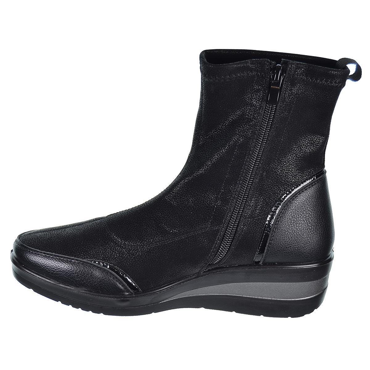 25338 Amarpies Botín sintético y textil con licra. Cremallera y plantilla extraíble memory confort. Suela con cuña de caucho 25338 Amarpies Botín sintético y textil con licra. Cremallera y plantilla extraíble memory confort. Suela con cuña de caucho