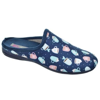 13213 Biorelax Zapatilla Casa. Destalonada en textil. Plantilla extraíble acolchada. Máximo confort. Suela goma antideslizante