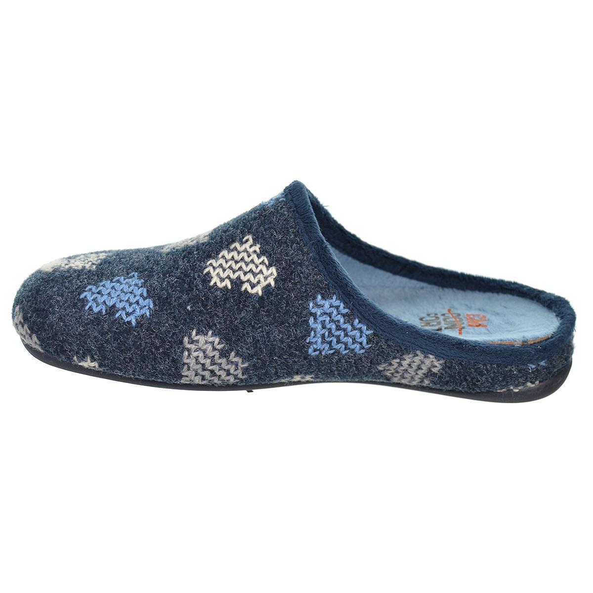 20189 Cmconfort Zapatilla estar por casa destalonada. Textil  plantilla acolchada. Suela  goma antideslizante, ligero y flexible