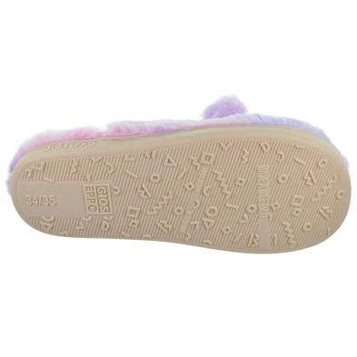 70036 Hamna Gioseppo Zapatilla Casa destalonada. Textil, plantilla acolchada y piso de goma antideslizante.