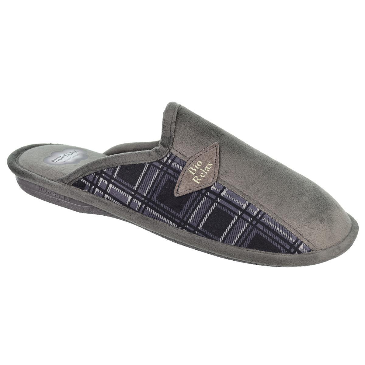 1491 Biorelax Zapatilla  casa textil con esponja y tejidos transpirables. antideslizante, muy flexible. pies más delicados.