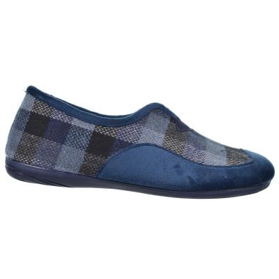 13685 Biorelax Zapatilla casa en textil muy suave y plantilla extraíble acolchada goma antideslizante, muy ligero y flexible.