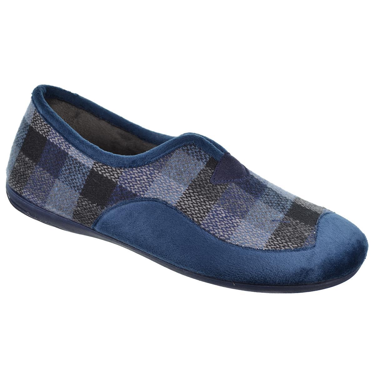 13685 Biorelax Zapatilla casa en textil muy suave y plantilla extraíble acolchada goma antideslizante, muy ligero y flexible.