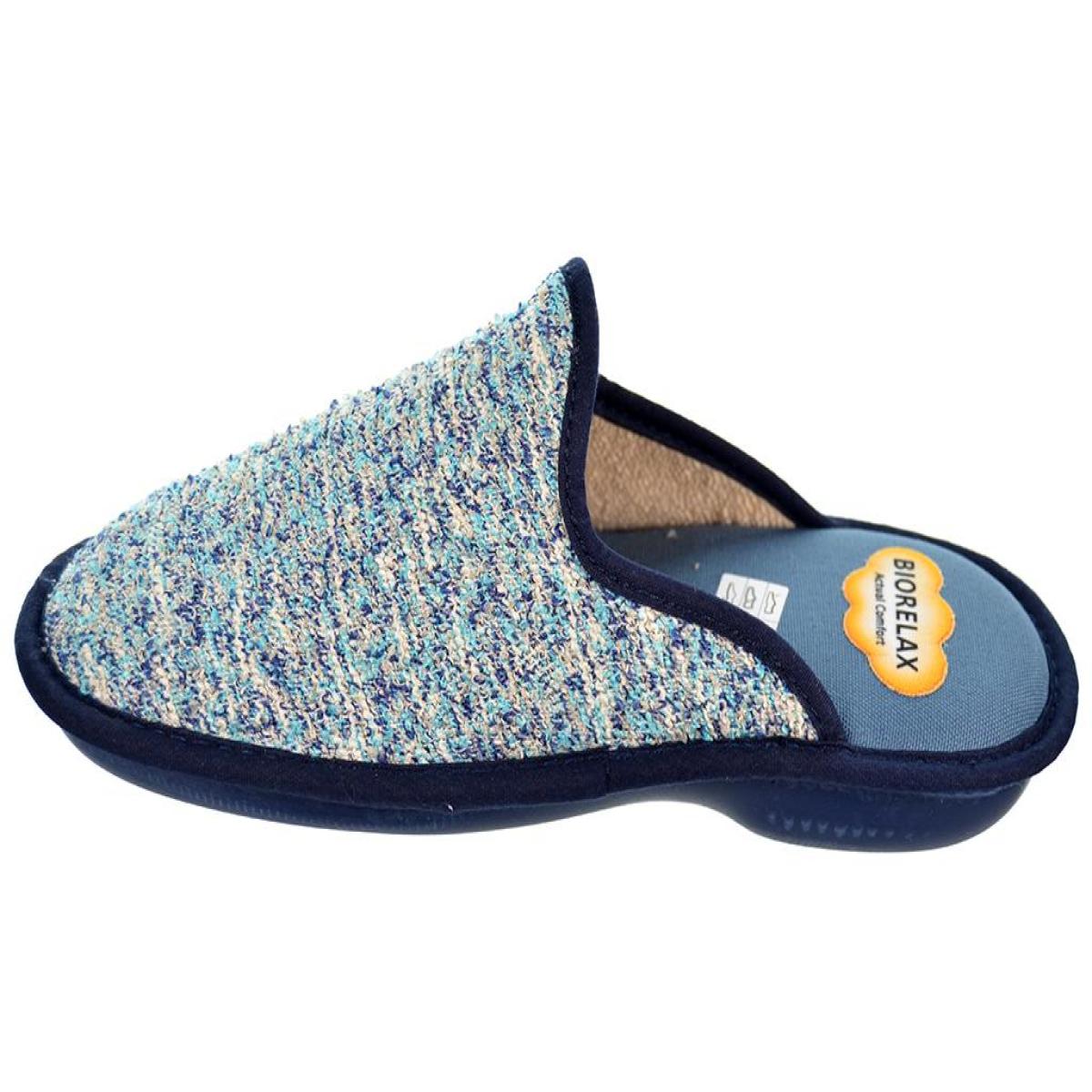 4011 Biorelax Zapatilla estar por Casa acolchada Mujer textil. antideslizante, muy flexible.