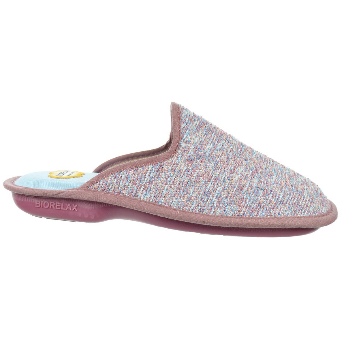 4011 Biorelax Zapatilla estar por Casa acolchada Mujer textil. antideslizante, muy flexible.