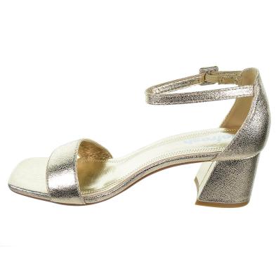 Refresh 171957 Sandalia Metalizada Vegana Tacón Ancho Mujer Antideslizante Refresh 171957 Sandalia Metalizada Vegana Tacón Ancho Mujer Antideslizante