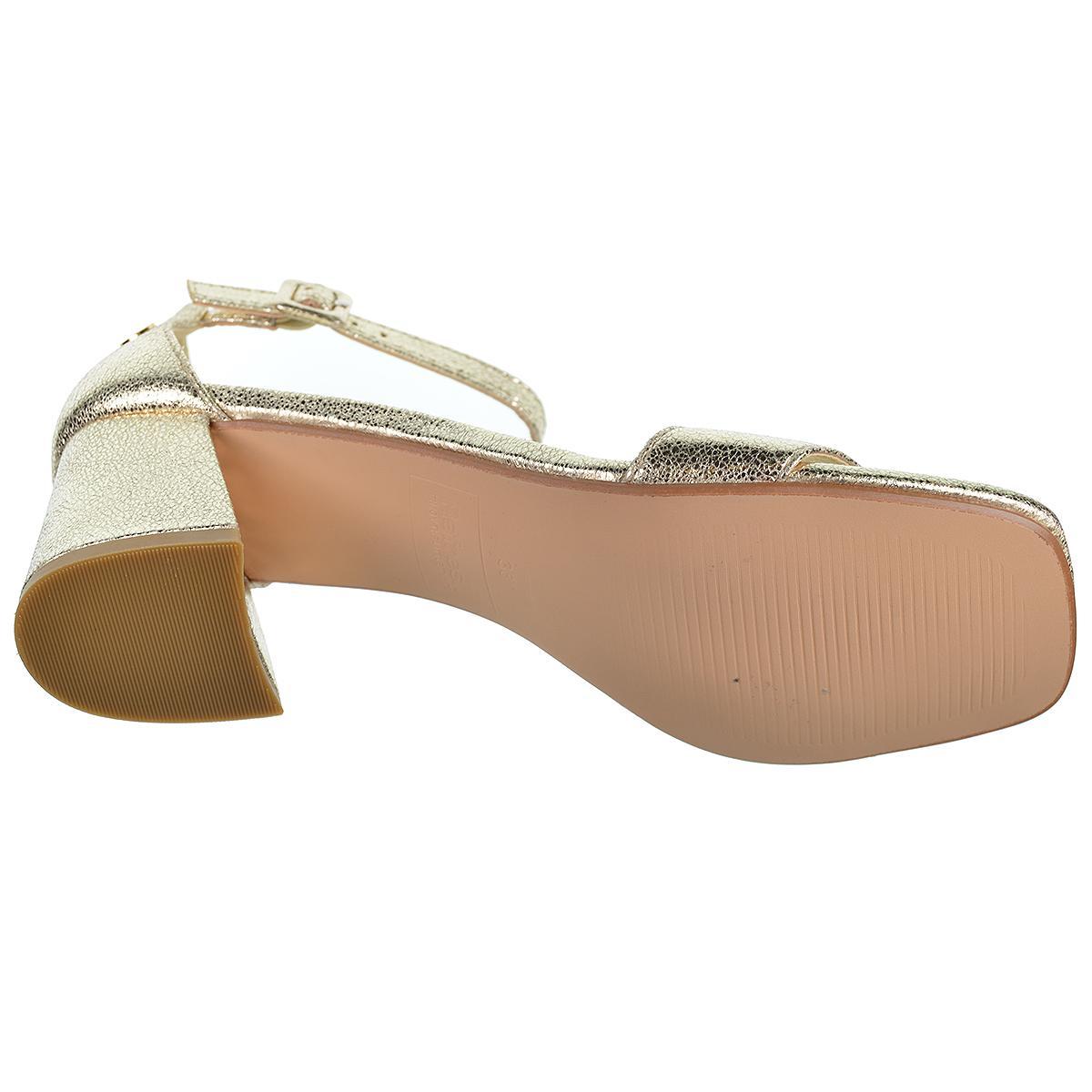 Refresh 171957 Sandalia Metalizada Vegana Tacón Ancho Mujer Antideslizante Refresh 171957 Sandalia Metalizada Vegana Tacón Ancho Mujer Antideslizante