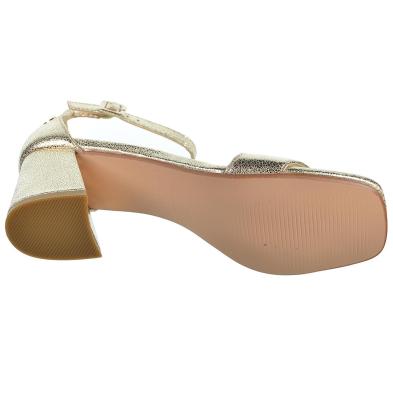 Refresh 171957 Sandalia Metalizada Vegana Tacón Ancho Mujer Antideslizante Refresh 171957 Sandalia Metalizada Vegana Tacón Ancho Mujer Antideslizante