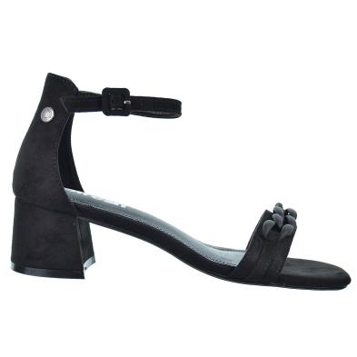 Refresh 171892 Sandalia Antelina Vegana Tacón Ancho Mujer