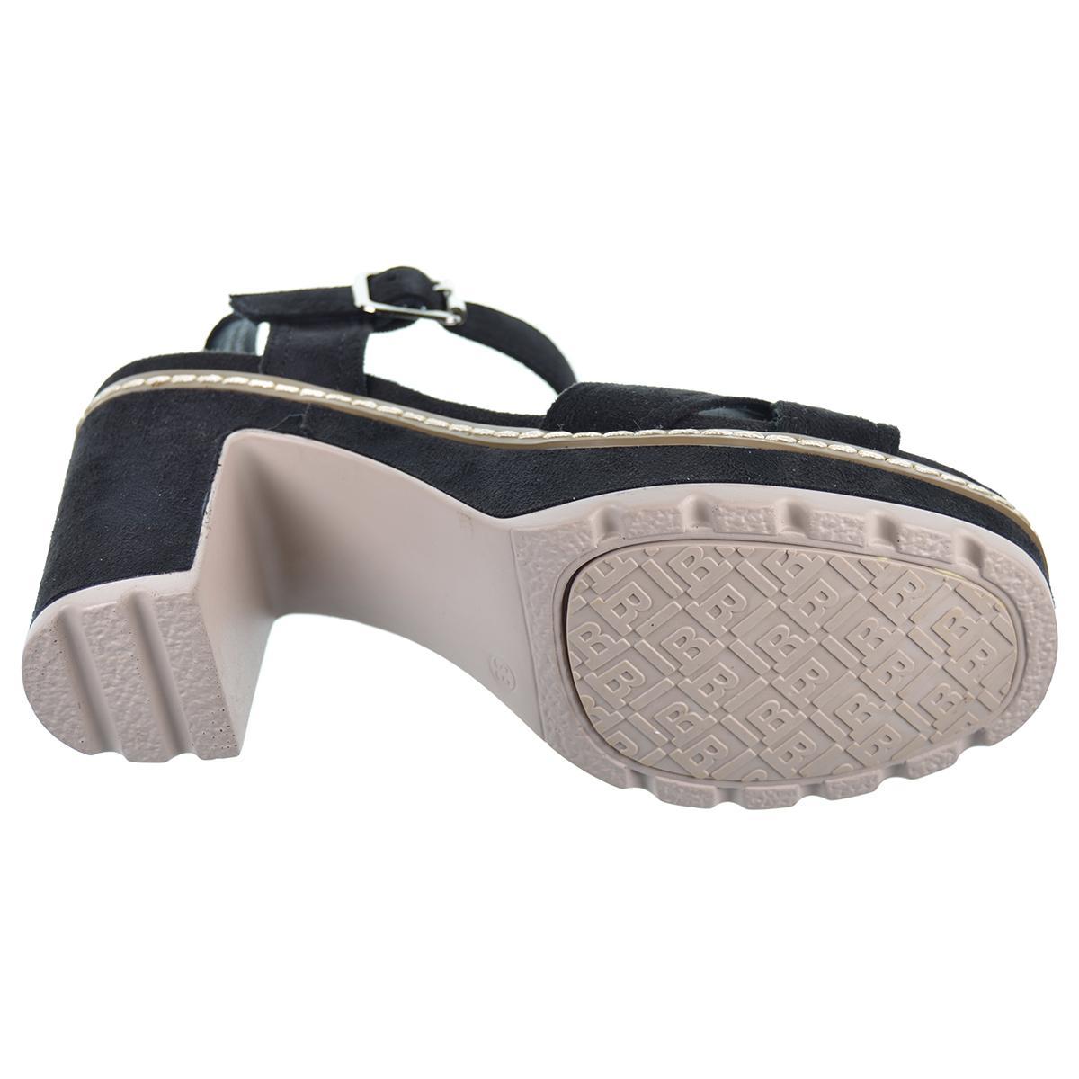 Refresh 171560 Sandalia Antelina Vegana Tacón Plataforma Mujer