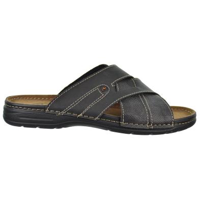 Arizona 634 Sandalia Zueco Acolchada Tiras Cruzadas Hombre en sintético y plantilla en piel acolchada. Piso de caucho.