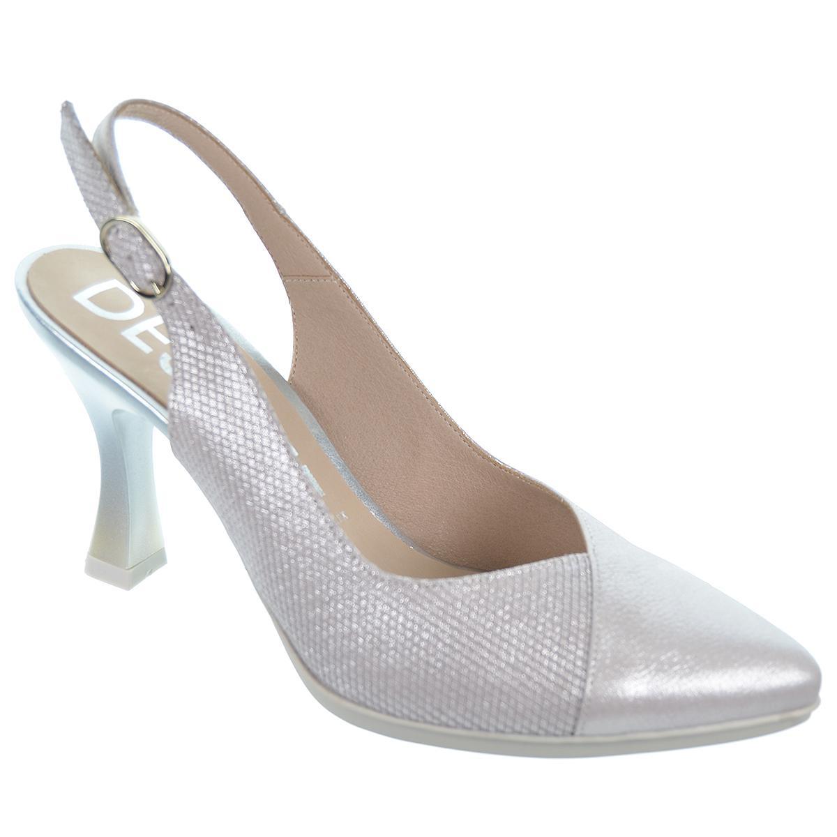 Desiree Sami2 Zapato Piel Destalonado Tacón Alto Mujer Antideslizante bodas y ceremonias