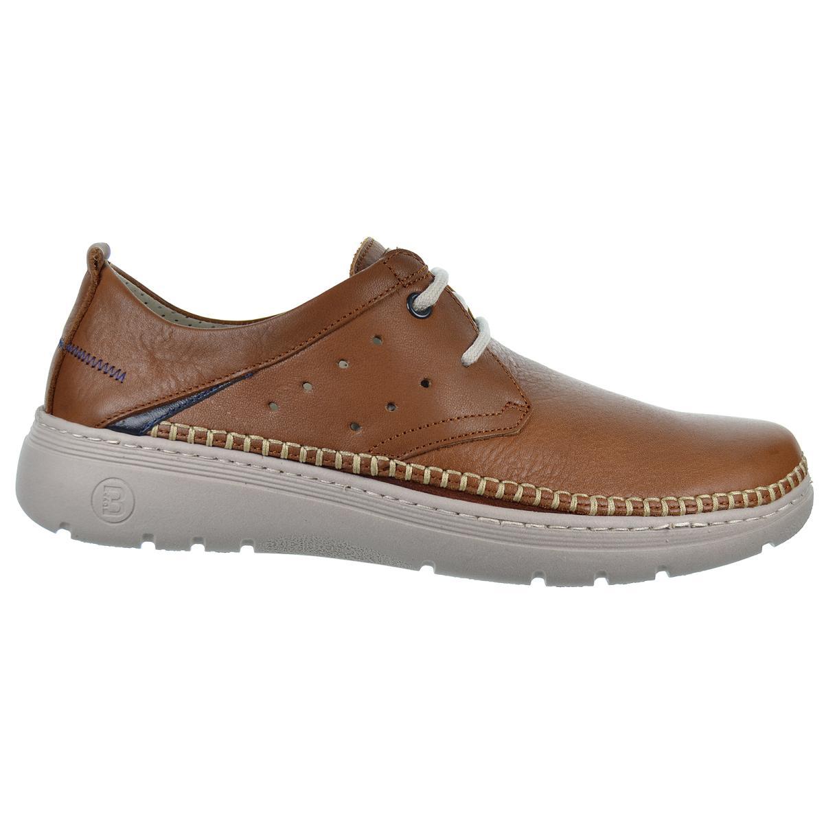 baerchi 1080 zapato casual piel transpirable antideslizante cordones hombre
