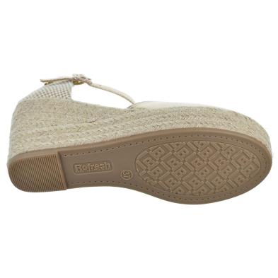 refresh 171958 alpargata metalizada vegana cuna yute mujer antideslizante