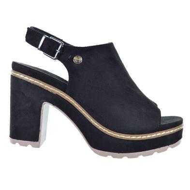 refresh 171874 sandalia antelina vegana tacon plataforma mujer antideslizante