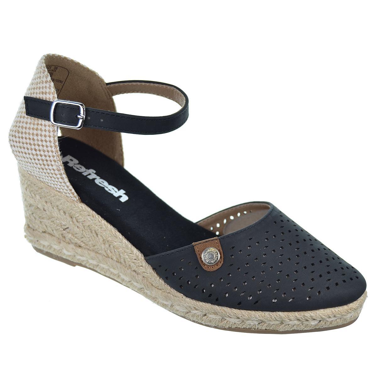 Refresh 171969 Alpargata Vegana y Cuña Antideslizante Mujer