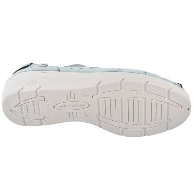 Laura Azaña 26819 Sandalia Cuña Confort Piel metalizada Mujer