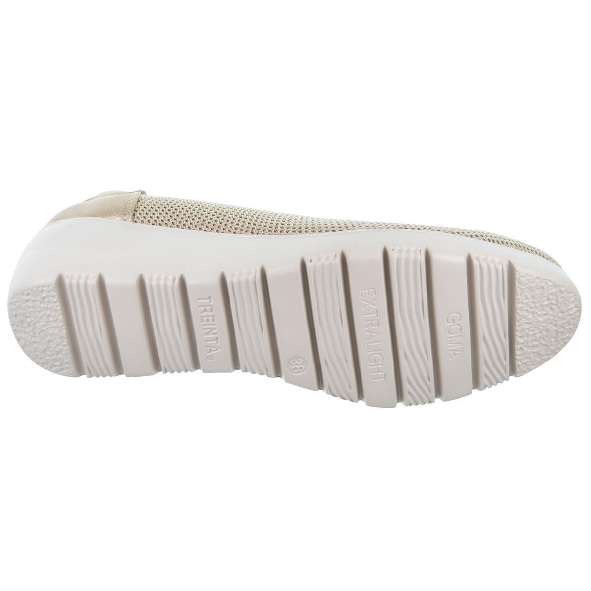 30s Treintas L4152 Zapato Confort Textil Cuña caucho antideslizante Mujer