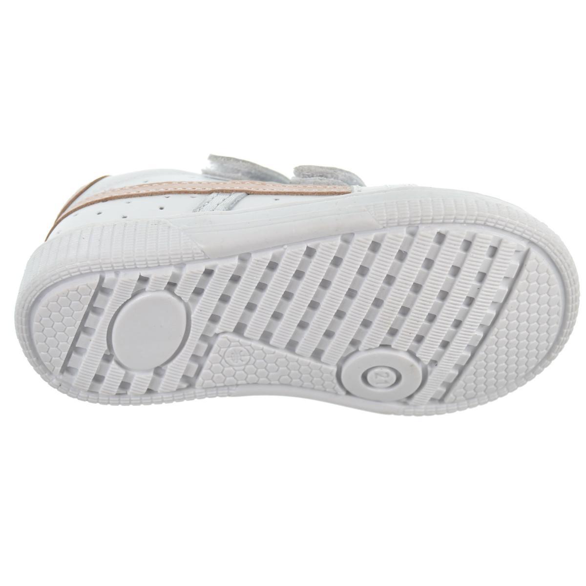 Crecendo Soft-13 Zapato Piel Velcro Primeros Pasos Unisex Antideslizante