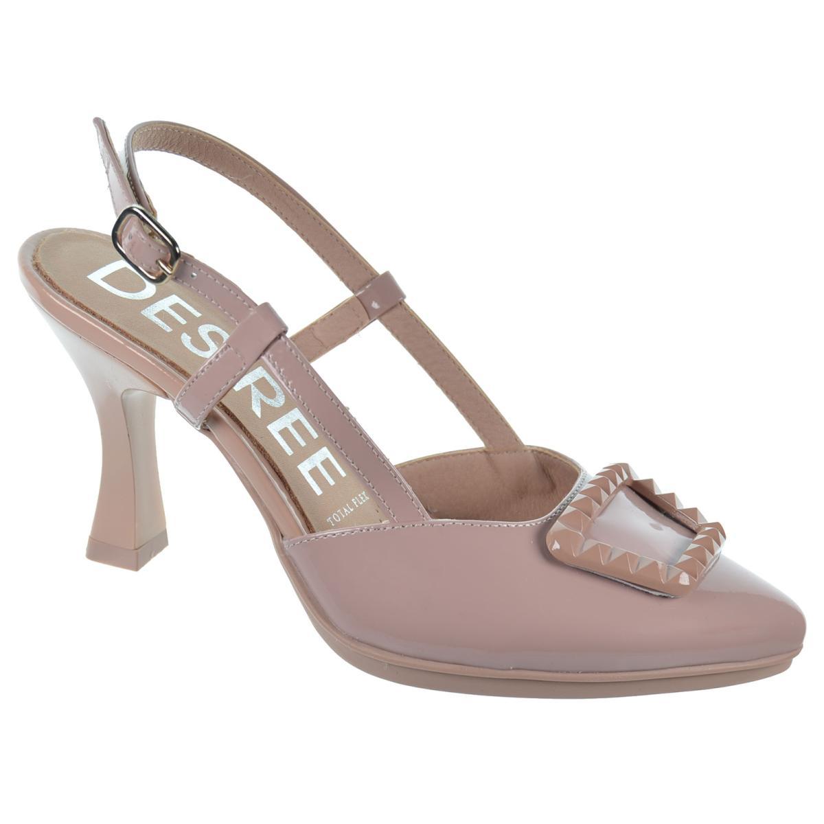 Desiree Sami8 Zapato Salón Piel Charol Acolchado Tacón Antideslizante Para eventos Mujer