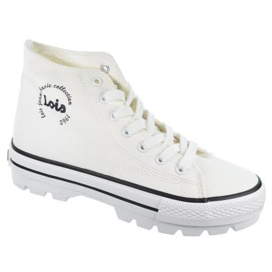 Lois 61361 Zapatilla Botín Lona Textil Acolchada Mujer cordones