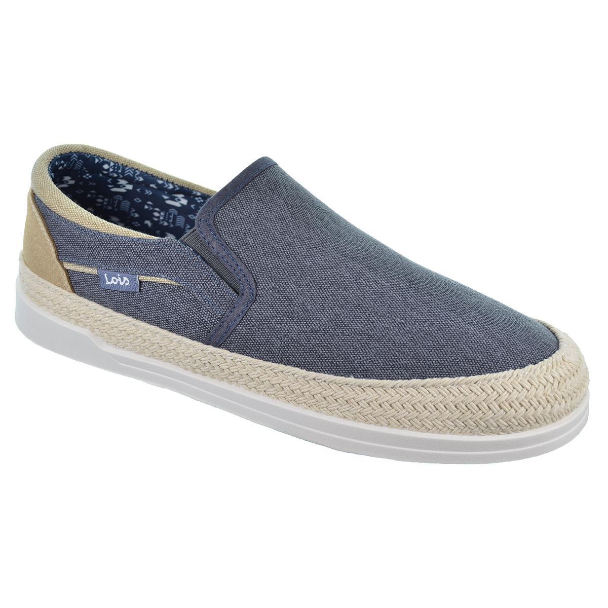 Lois 61336 Zapatilla Lona Textil Acolchada Suela caucho y yute Hombre