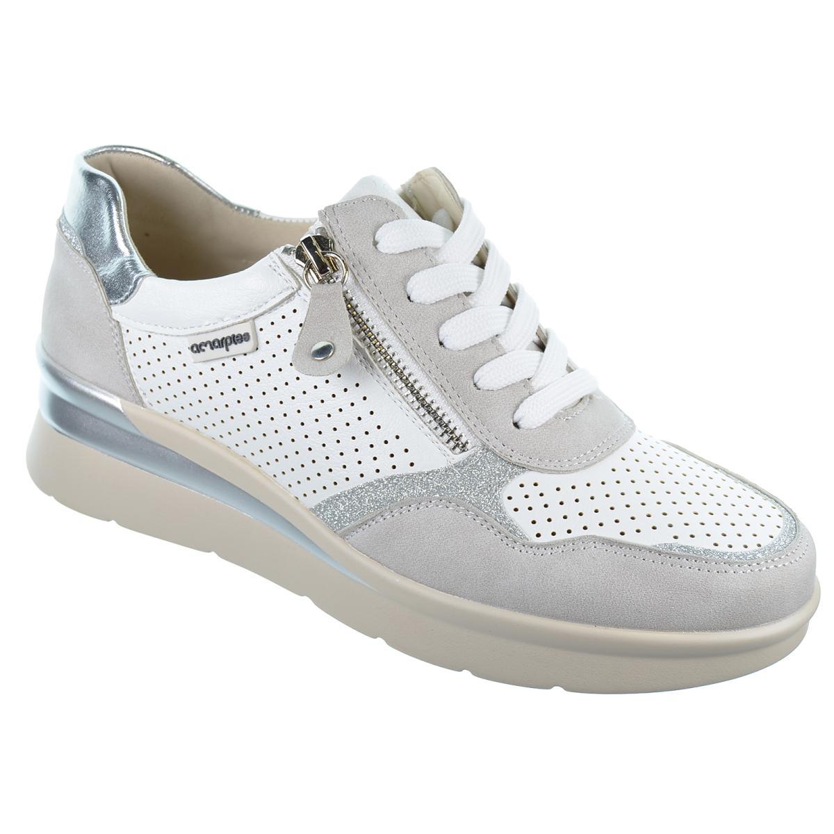 Amarpies 26309 Zapato Casual Confort Suela Cuña Mujer cordones y cremallera