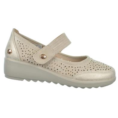 Amarpies 26432 Zapato Merceditas Confort Velcro y Cuña Mujer