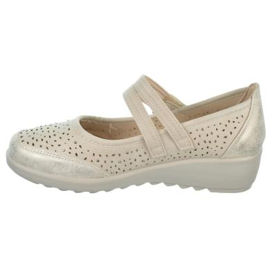 Amarpies 26432 Zapato Merceditas Confort Velcro y Cuña Mujer