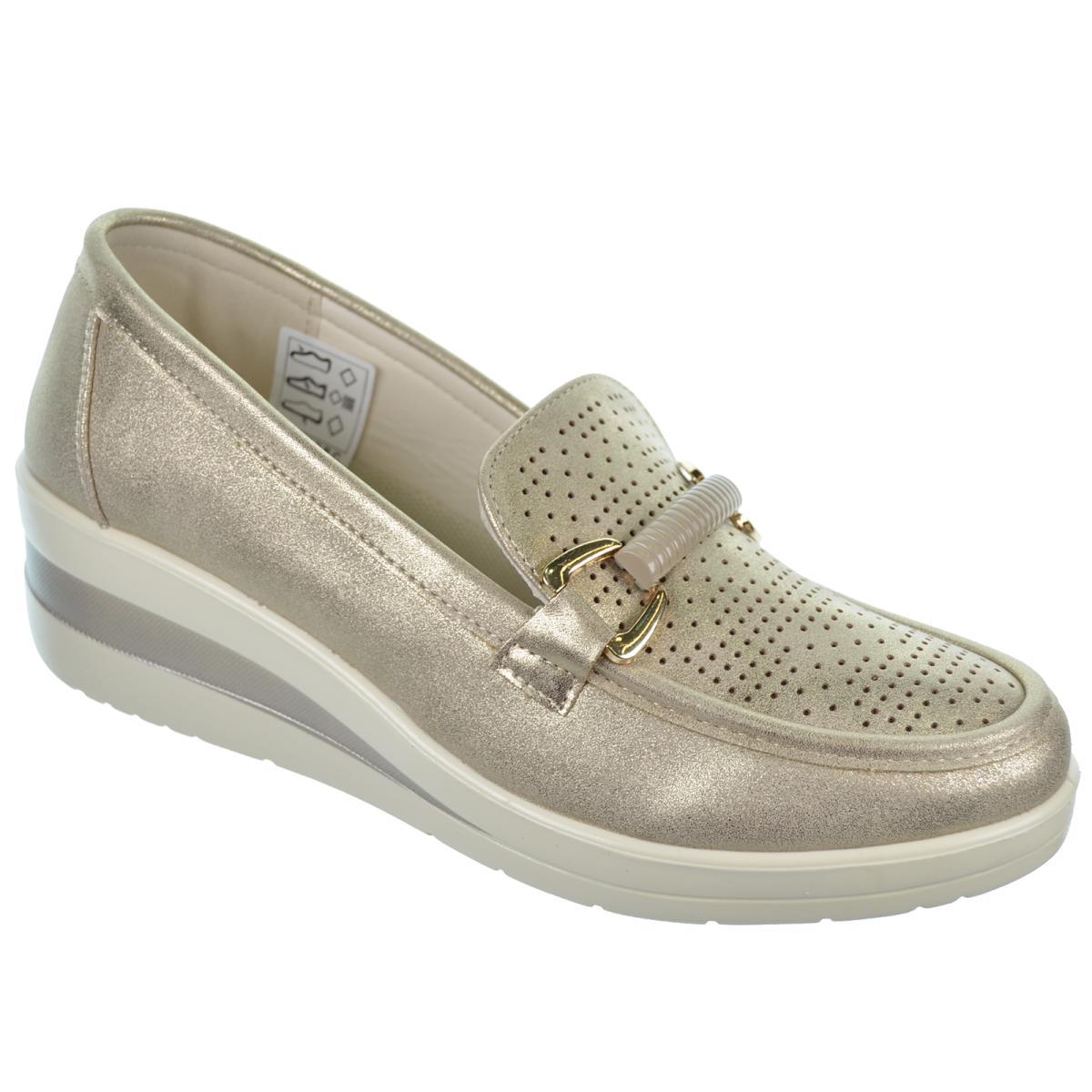 Amarpies 26301 Zapato Confort Acolchado Suela Caucho Mujer Piso Cuña