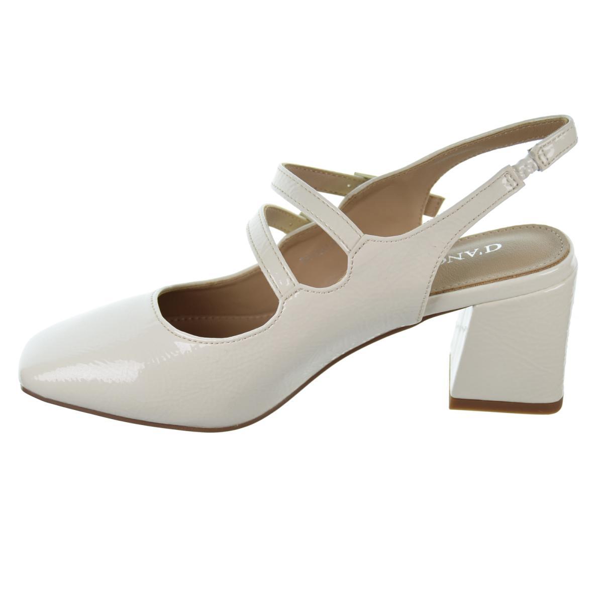 D´angela 26131 Zapato Charol Tacón Ancho Antideslizante Mujer