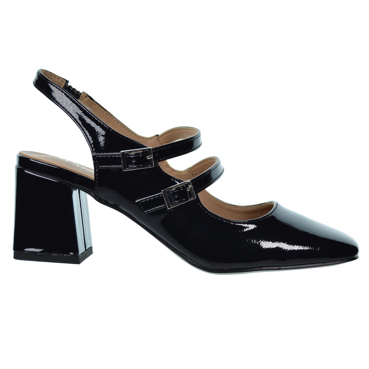 D´angela 26131 Zapato Charol Tacón Ancho Antideslizante Mujer