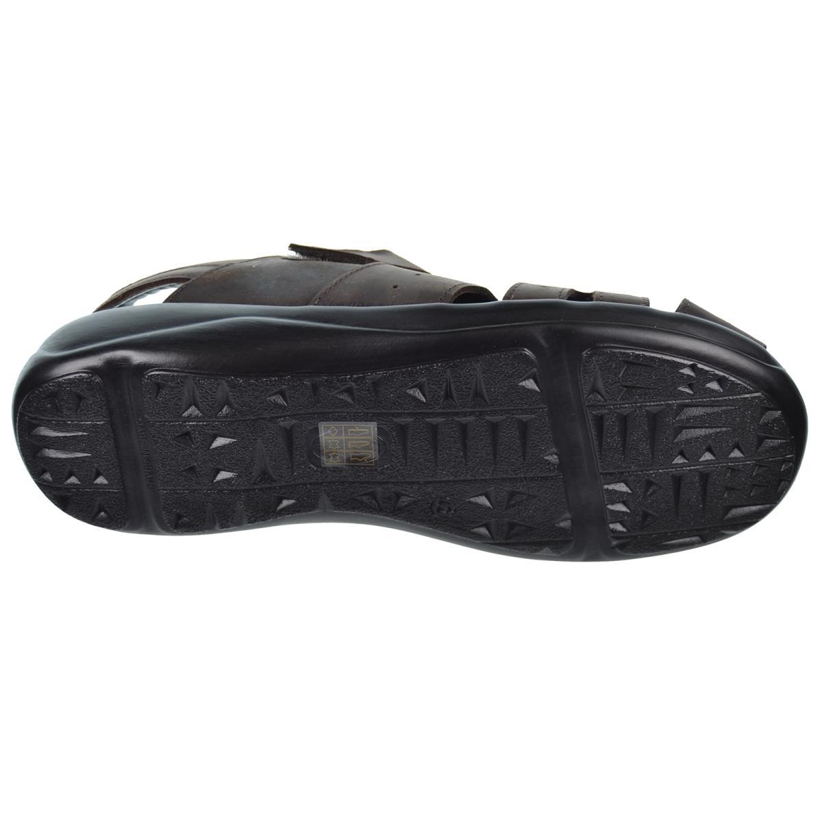 Duendy 23 Sandalia Piel Velcro Pies Delicados Hombre Antideslizante