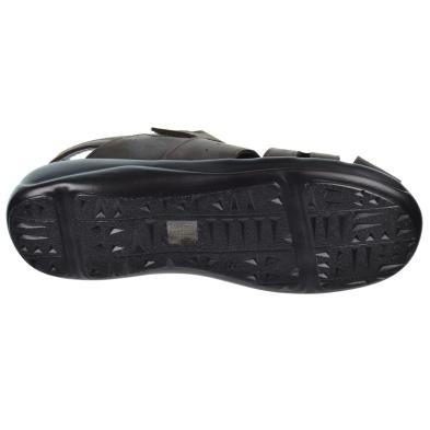 Duendy 23 Sandalia Piel Velcro Pies Delicados Hombre Antideslizante