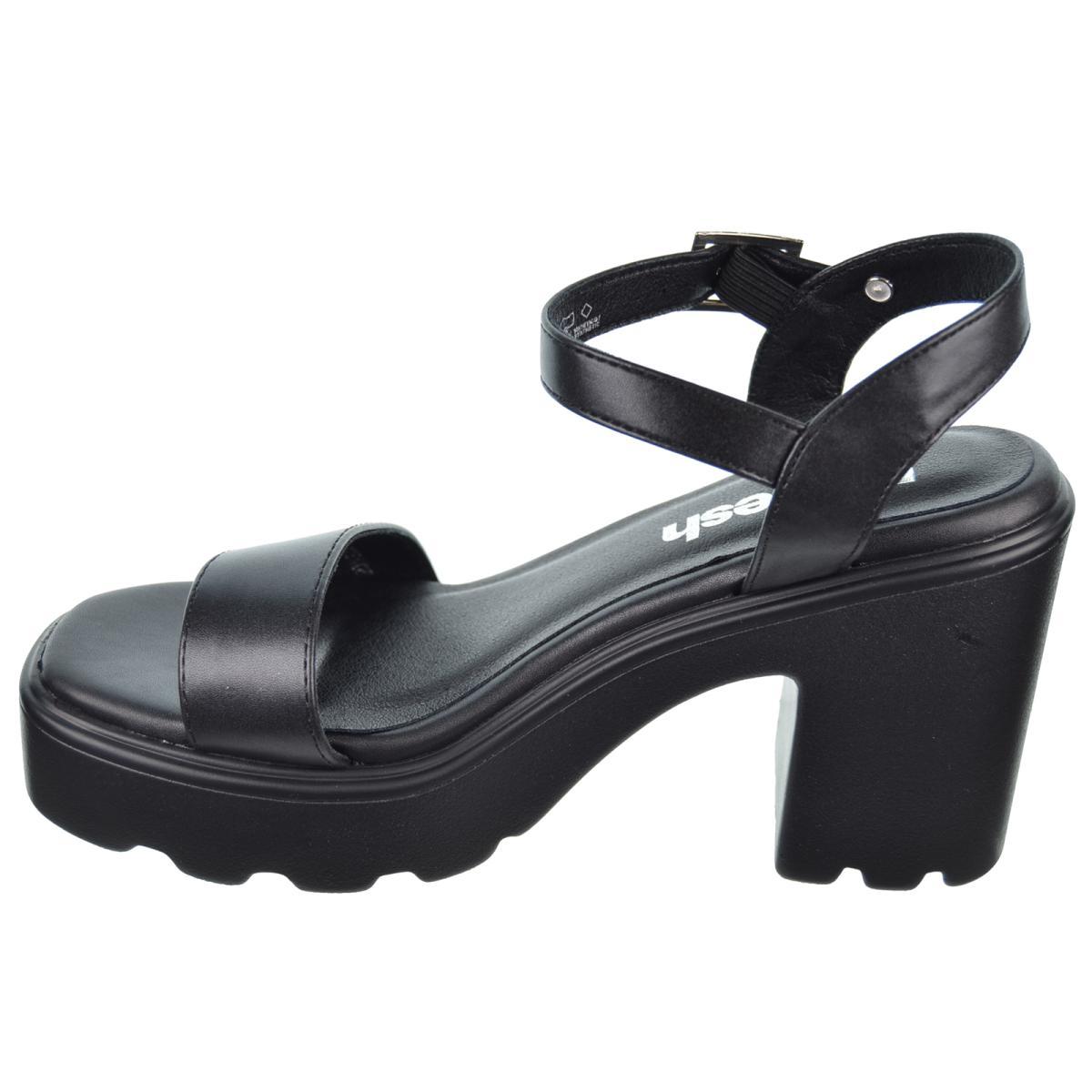 Refresh 171592 Sandalia Vegana Tacón Ancho Plataforma Mujer