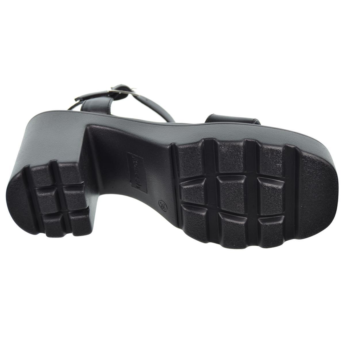 Refresh 171592 Sandalia Vegana Tacón Ancho Plataforma Mujer