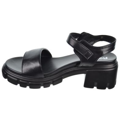 Refresh 171510  Sandalia Vegana Tacón Ancho Plataforma Mujer