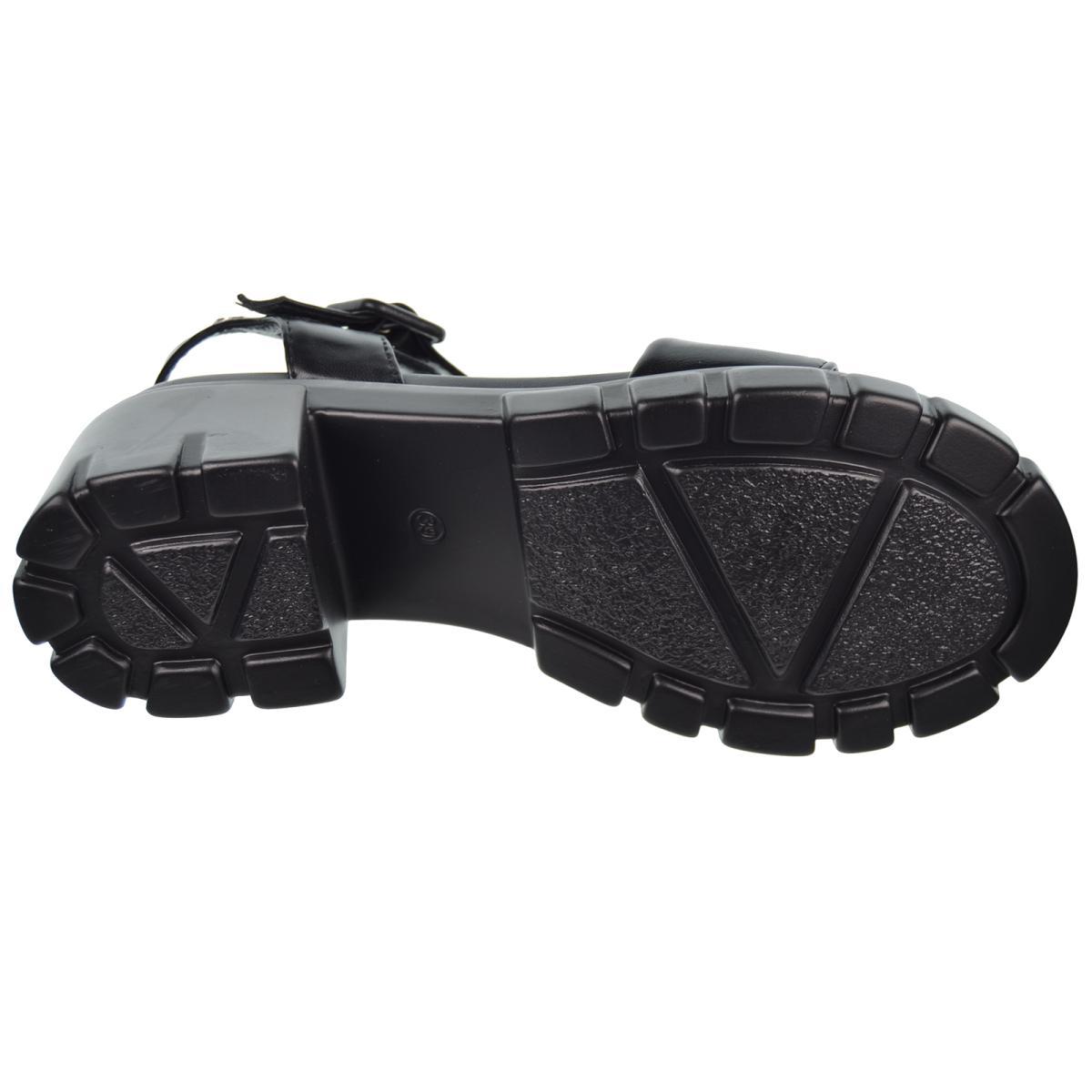 Refresh 171510  Sandalia Vegana Tacón Ancho Plataforma Mujer