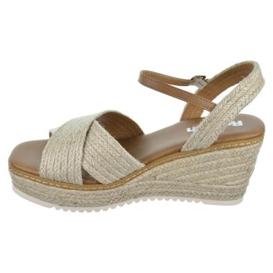 Refresh 171543 Sandalia Textil Cuña 8Cm Antideslizante Mujer