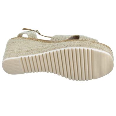 Refresh 171543 Sandalia Textil Cuña 8Cm Antideslizante Mujer