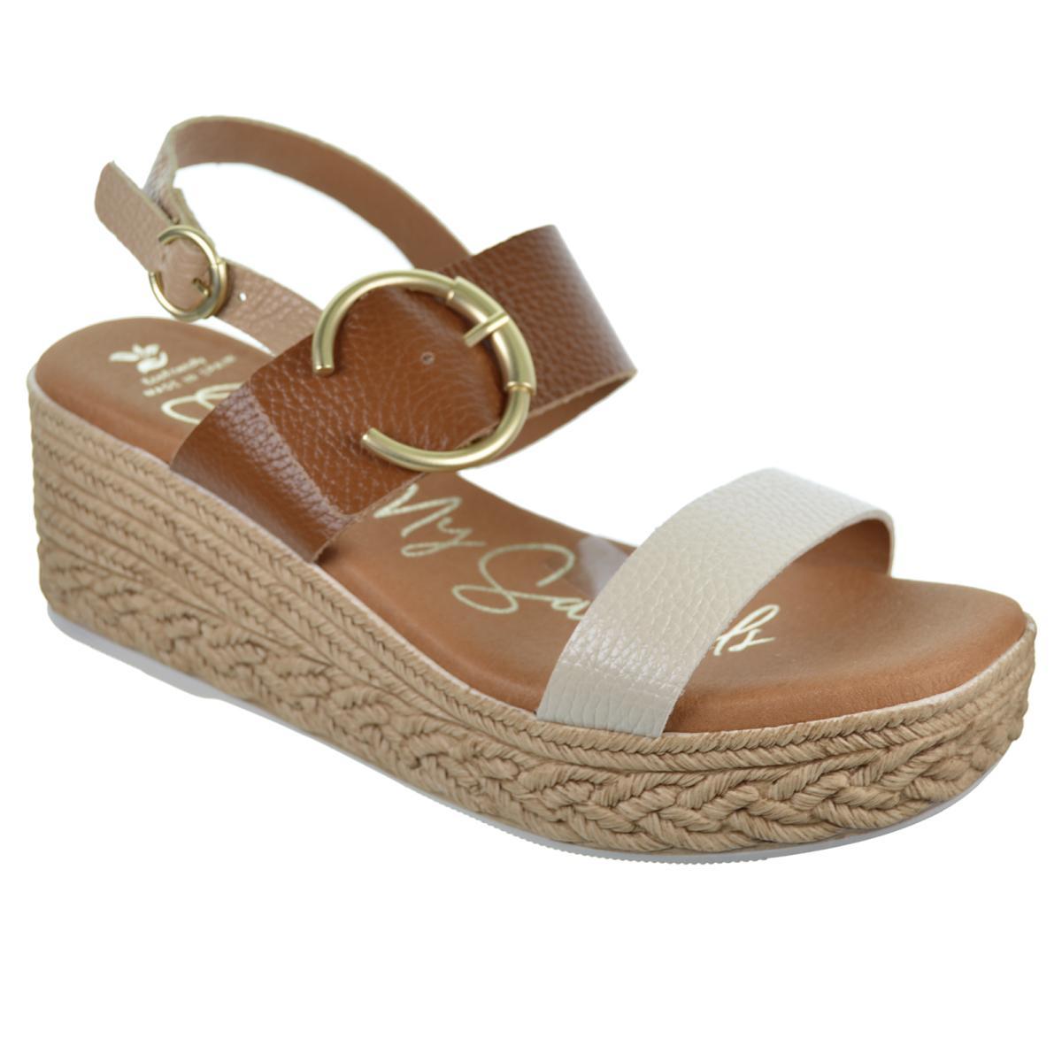 Oh My Sandals 5455 Sandalia Piel Cuña plataforma Piel Mujer