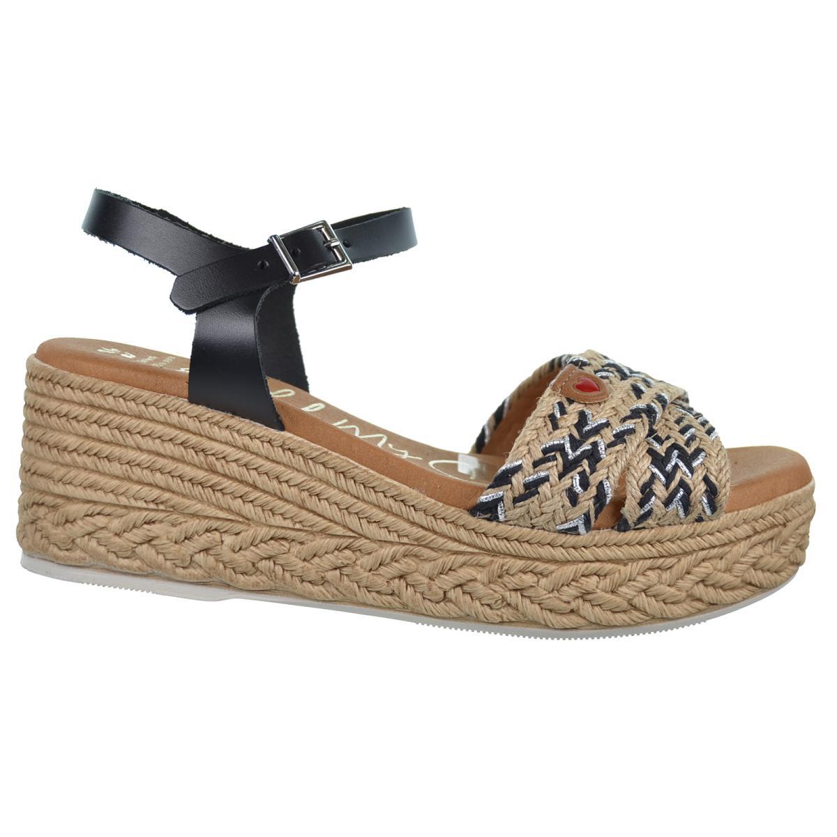 Oh My Sandals 5454 Sandalia Piel Cuña Plataforma Mujer