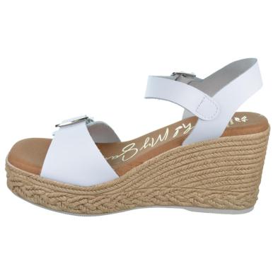 Oh My Sandals 5459 Sandalia Piel Cuña Plataforma Mujer Hebilla