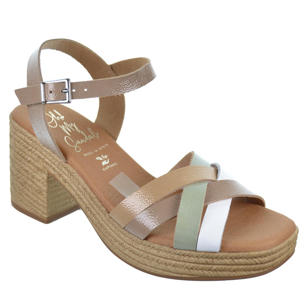 Oh My Sandals 5469 Sandalia Piel Tacón Plataforma Mujer Oh My Sandals 5469 Sandalia Piel Tacón Plataforma Mujer