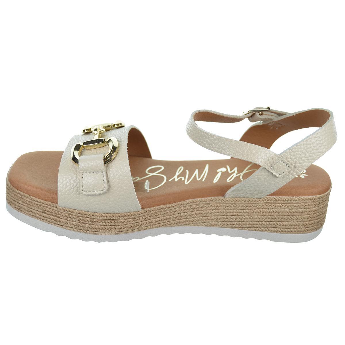 Oh My Sandals 5433 Sandalia Piel Plataforma Hebilla Mujer