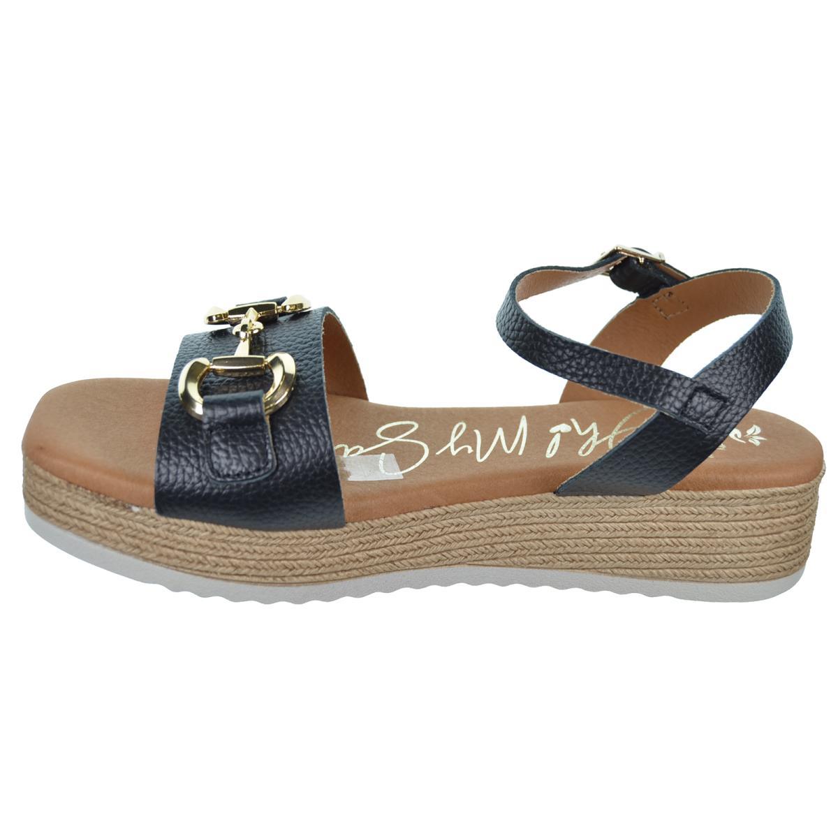 Oh My Sandals 5433 Sandalia Piel Plataforma Hebilla Mujer